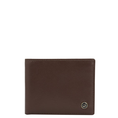 Da Milano Men's Leather Wallet - Brown Bifold