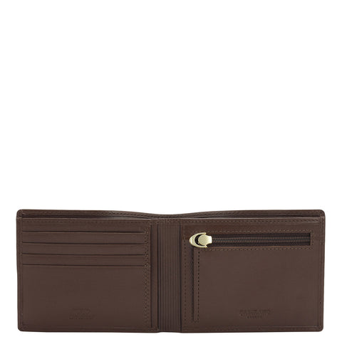 Da Milano Men's Leather Wallet - Brown Bifold