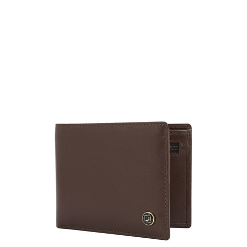 Da Milano Men's Leather Wallet - Brown Bifold