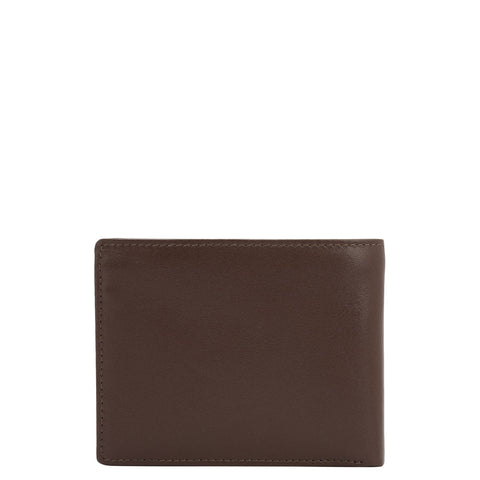 Da Milano Men's Leather Wallet - Brown Bifold