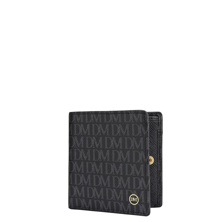 Black Bifold Leather Mens Wallet