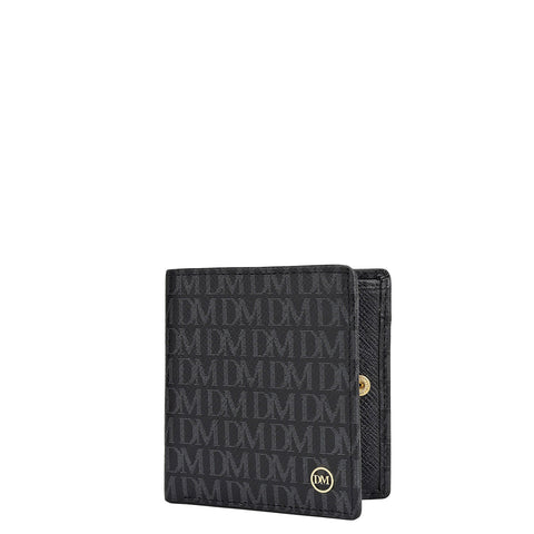 Black Bifold Leather Mens Wallet