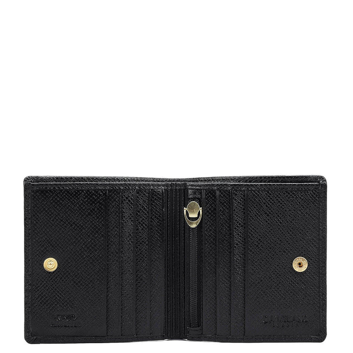 Croco Leather Mens Wallet - Black