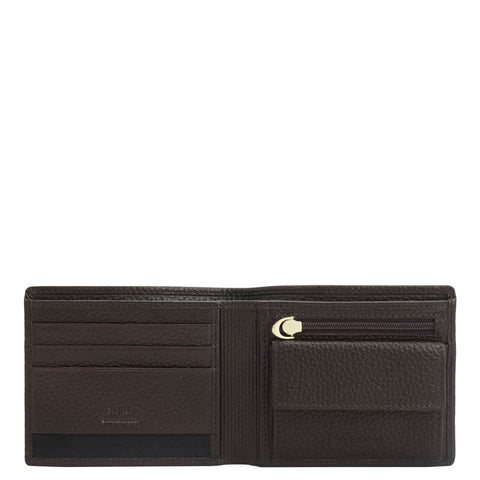 Chocolate Bifold Leather Mens Wallet