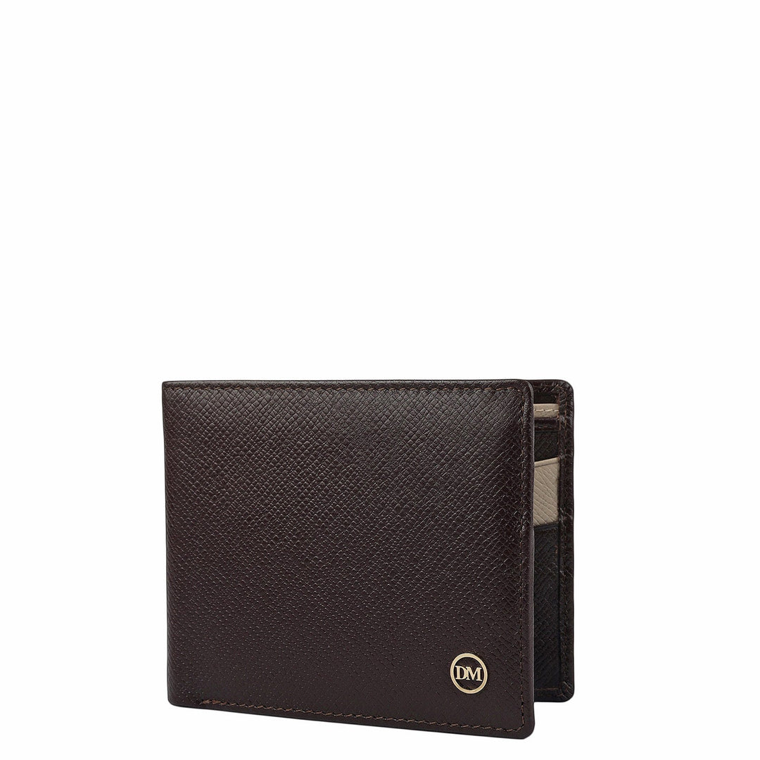 Chocolate Bifold Leather Mens Wallet