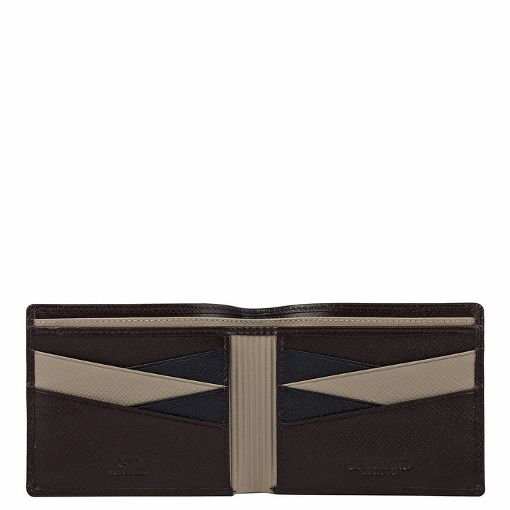 Chocolate Bifold Leather Mens Wallet