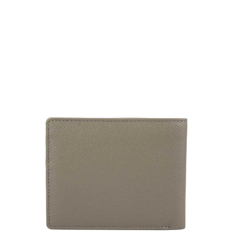 Stone Grey Bifold Leather Mens Wallet