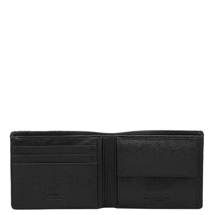 Croco Leather Mens Wallet - Black