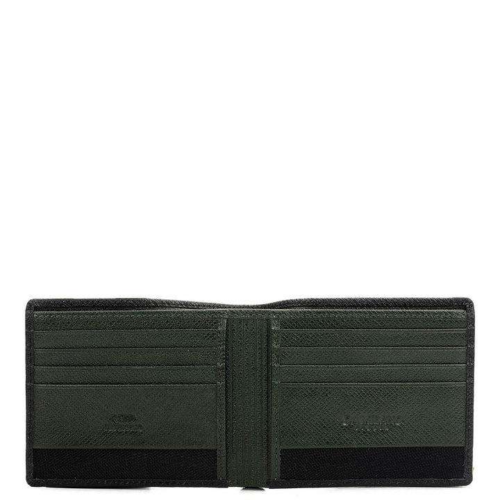 Petrol Green Bifold Leather Mens Wallet