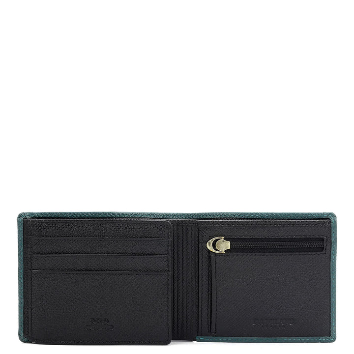 Black Bifold Leather Mens Wallet