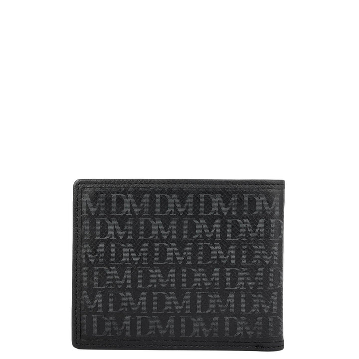 Black Bifold Leather Mens Wallet