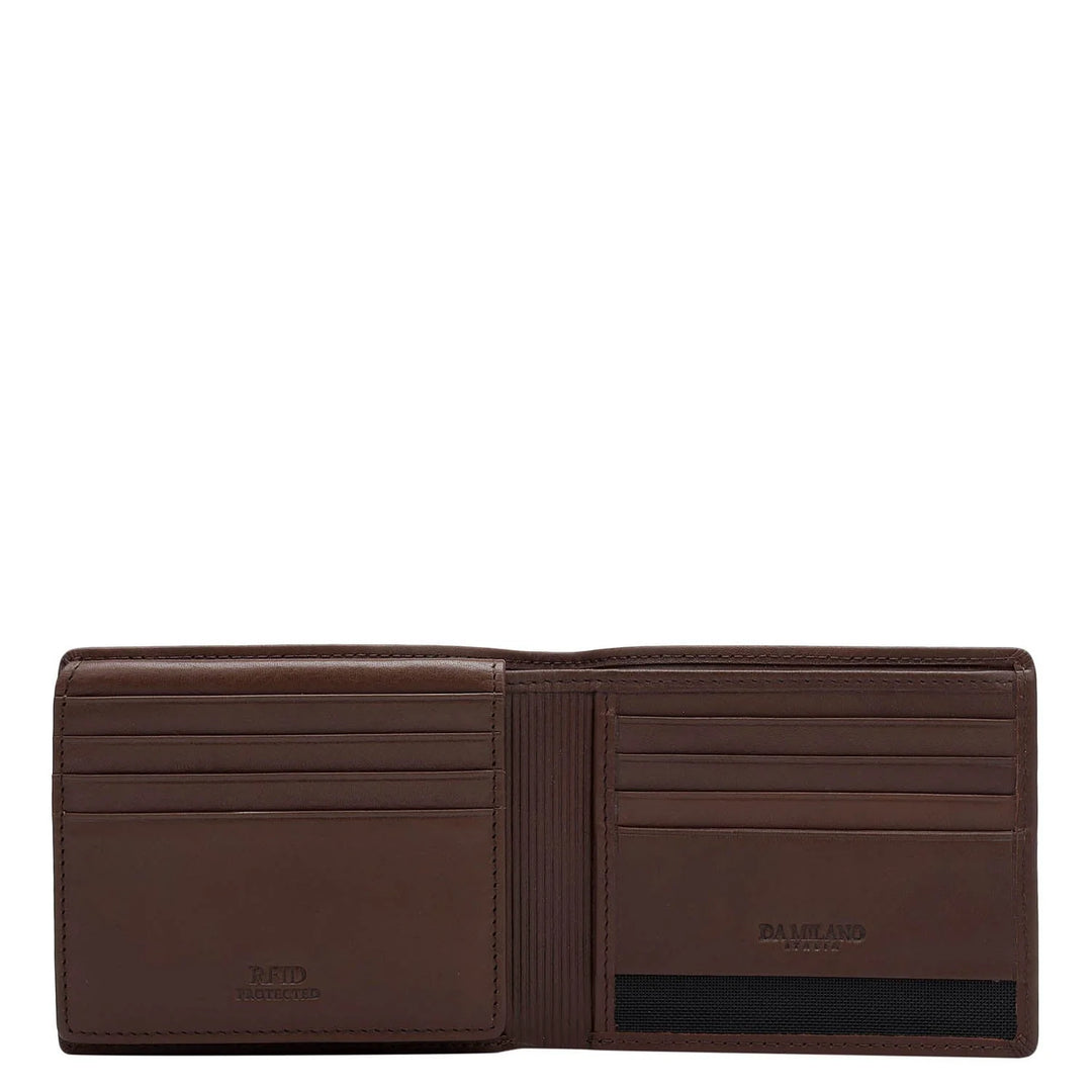 Brown Bifold Leather Mens Wallet