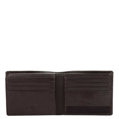 Da Milano Men's Leather Wallet - Brown Bifold