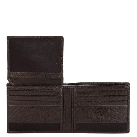 Da Milano Men's Leather Wallet - Brown Bifold