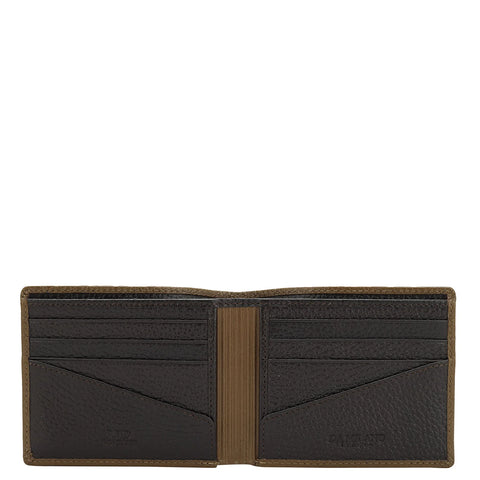 Wax Leather Mens Wallet - Moss