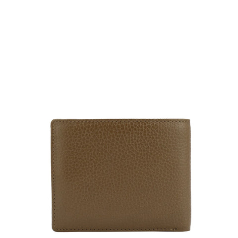 Wax Leather Mens Wallet - Moss