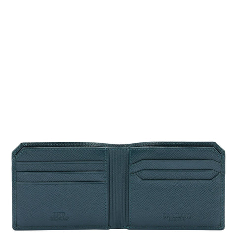 Croco Leather Mens Wallet - Ocean