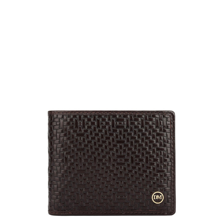 Burgundy Bifold Leather Mens Wallet