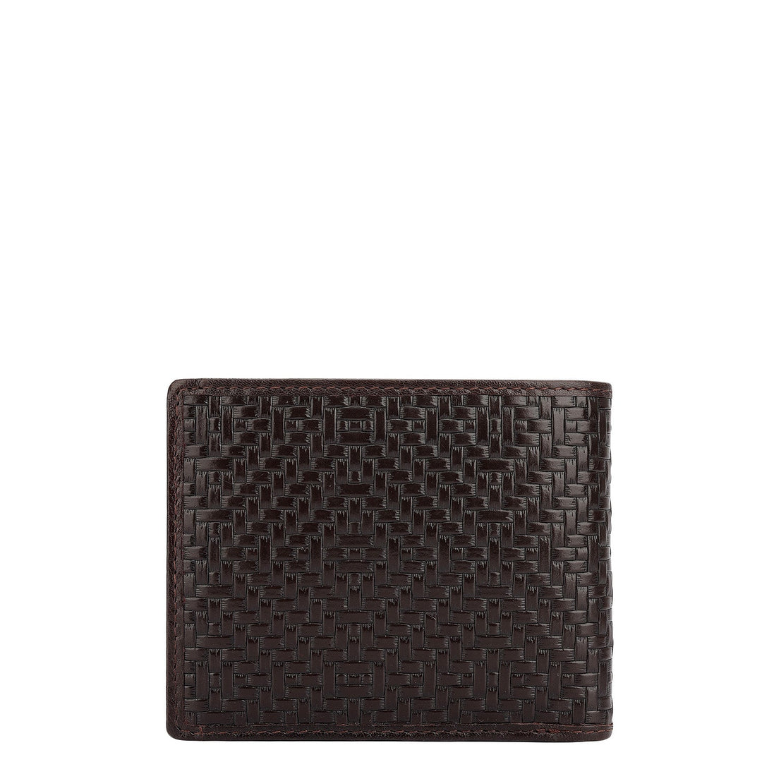 Burgundy Bifold Leather Mens Wallet