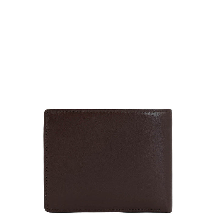 Plain Leather Mens Wallet - Brown