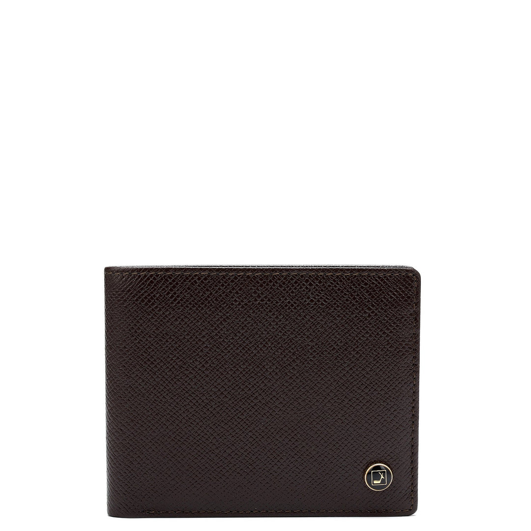 Chocolate Bifold Leather Mens Wallet
