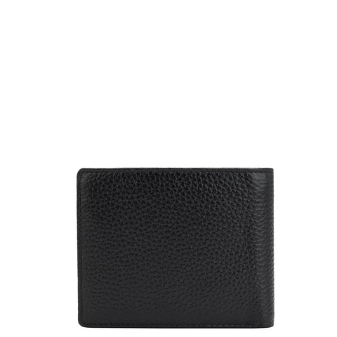 Monogram Leather Mens Wallet - Black