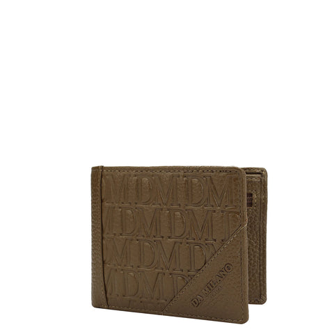 Monogram Leather Mens Wallet - Moss