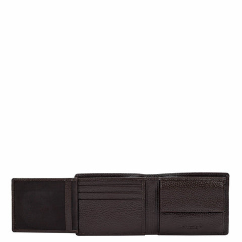 Wax Leather Mens Wallet - Chocolate