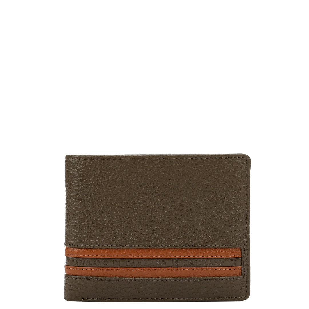 Wax Leather Mens Wallet - Moss