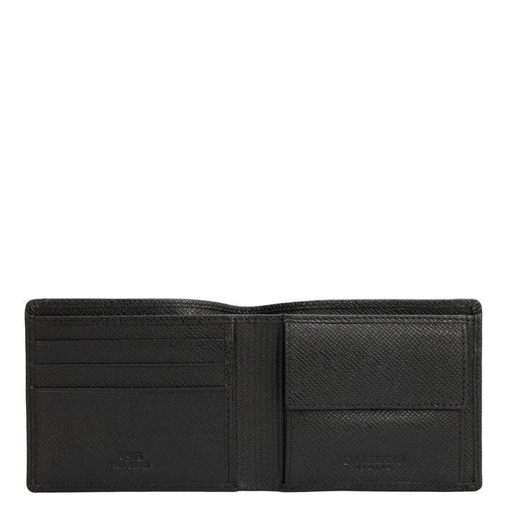 Black Bifold Leather Mens Wallet