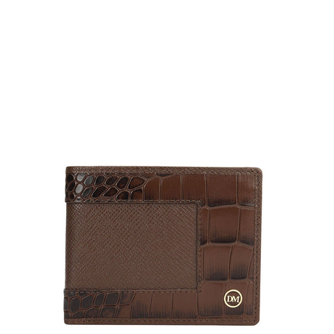 Walnut Bifold Leather Mens Wallet