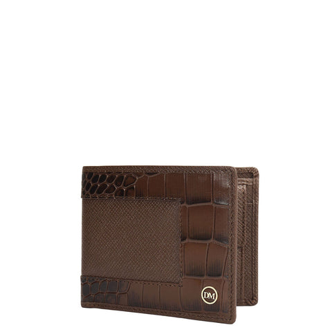 Walnut Bifold Leather Mens Wallet