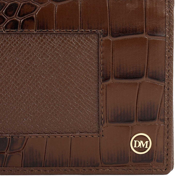 Walnut Bifold Leather Mens Wallet
