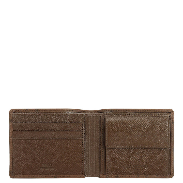 Mocha Bifold Leather Mens Wallet
