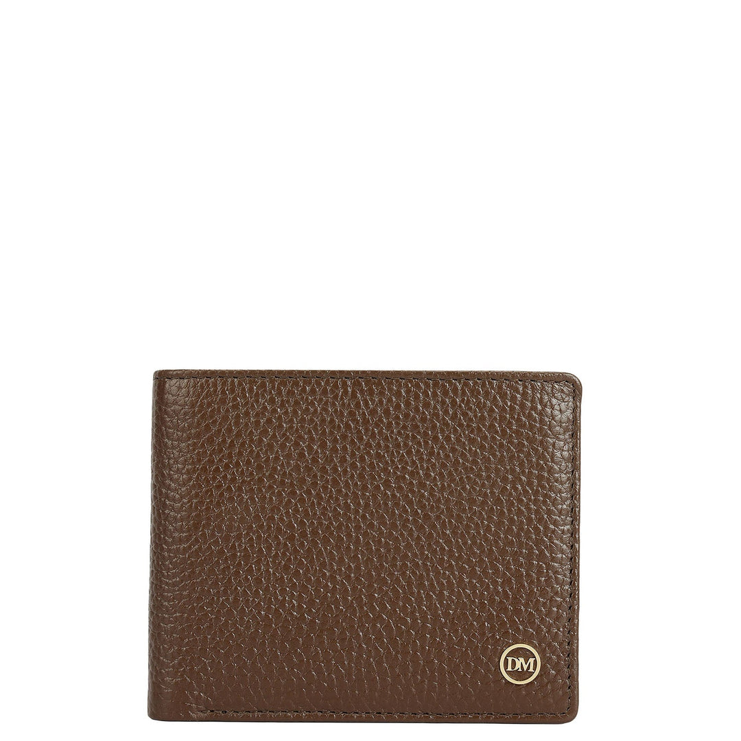 Mocha Bifold Leather Mens Wallet