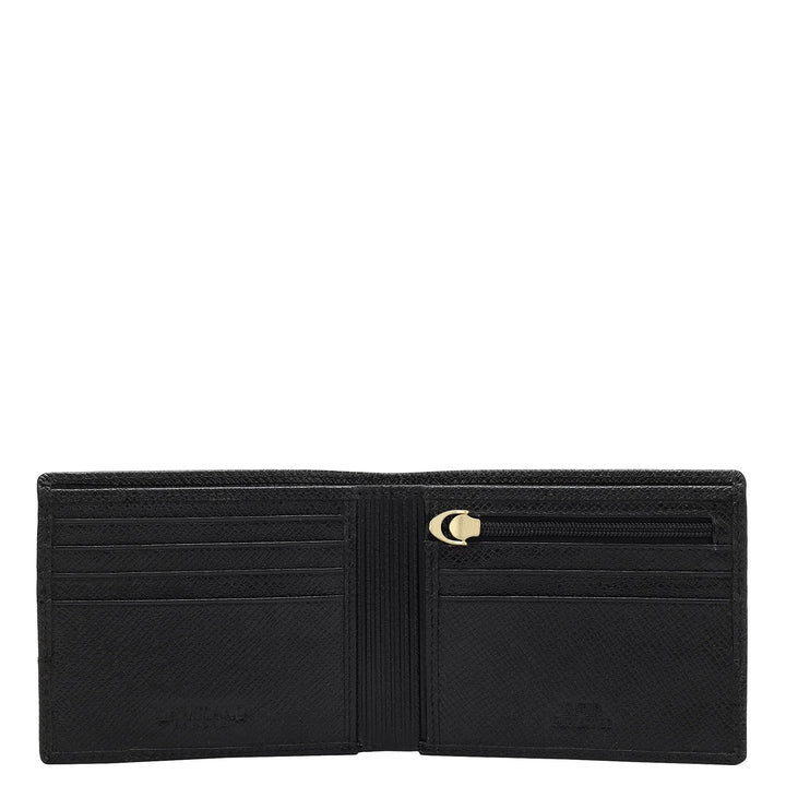 Franzy Leather Mens Wallet - Black