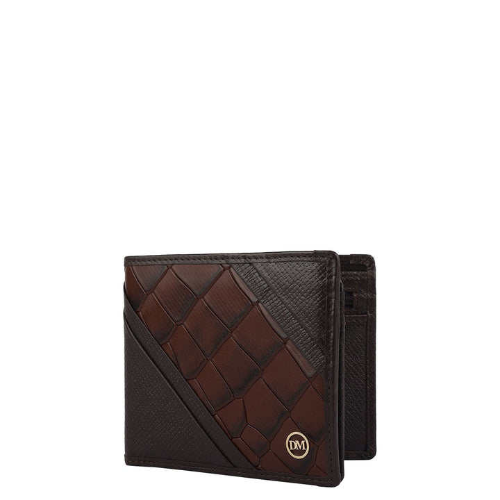 Chocolate Bifold Leather Mens Wallet