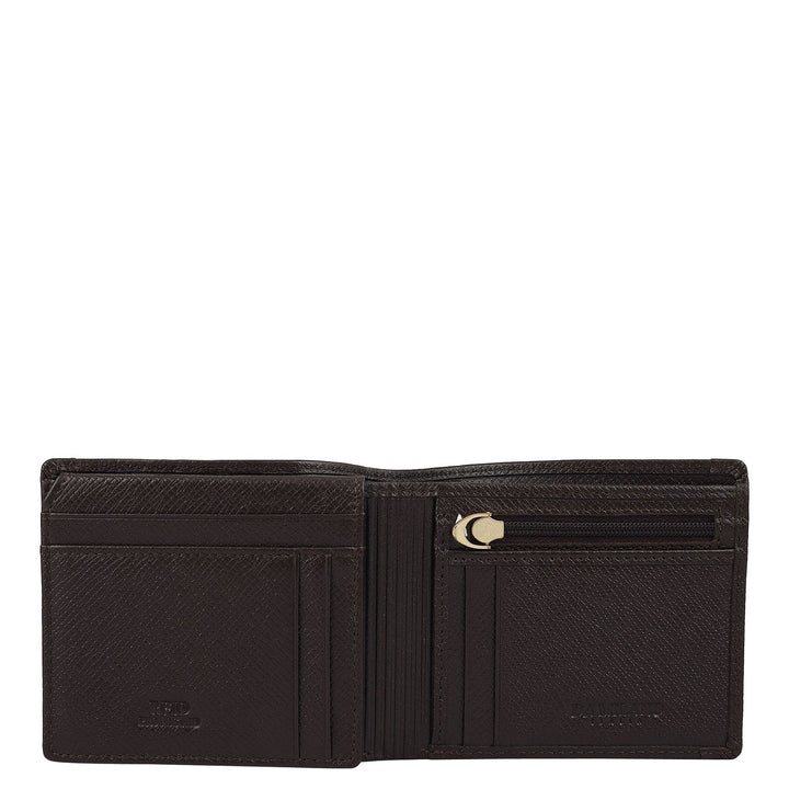 Chocolate Bifold Leather Mens Wallet