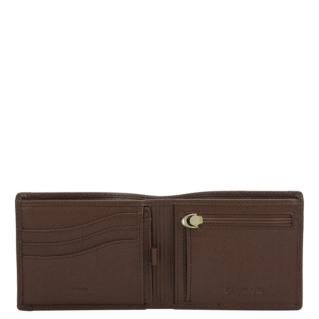 Date Bifold Leather Mens Wallet