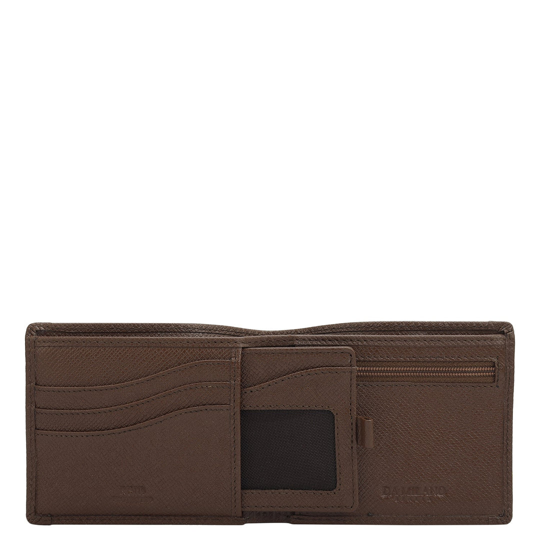 Date Bifold Leather Mens Wallet