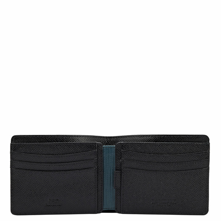 Monogram Franzy Leather Mens Wallet - Black & Octane