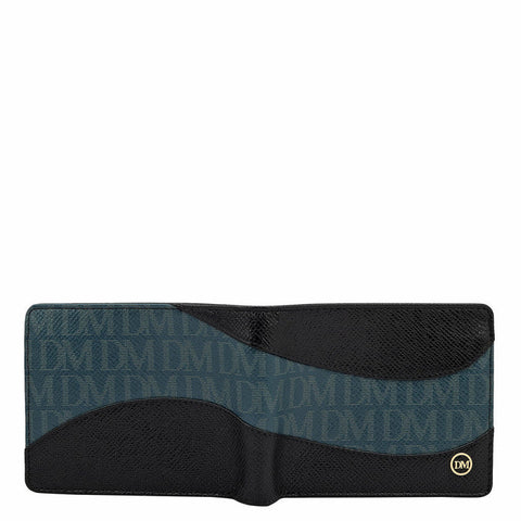 Monogram Franzy Leather Mens Wallet - Black & Octane