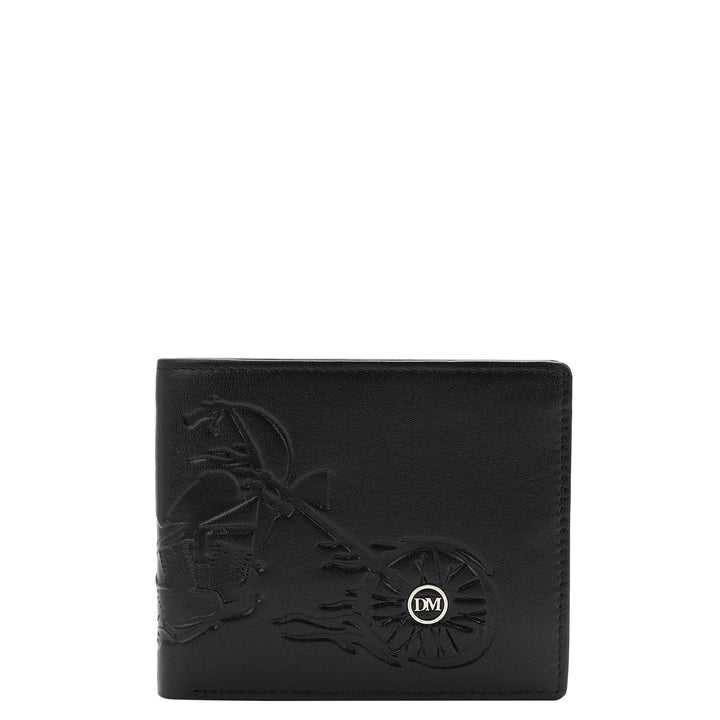 Plain Leather Mens Wallet - Black