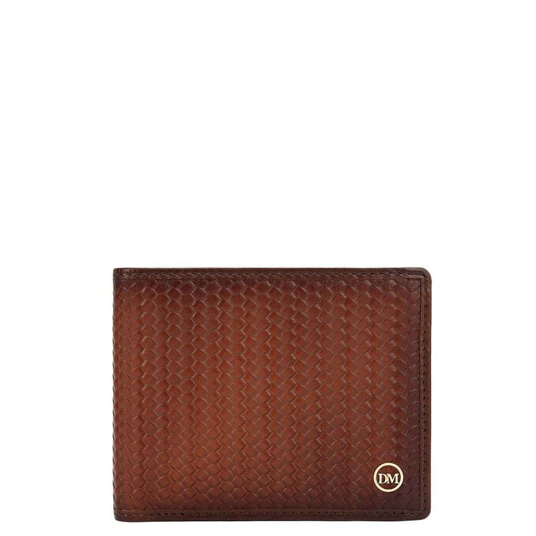 Cognac Bifold Leather Mens Wallet