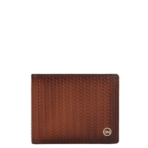 Cognac Bifold Leather Mens Wallet