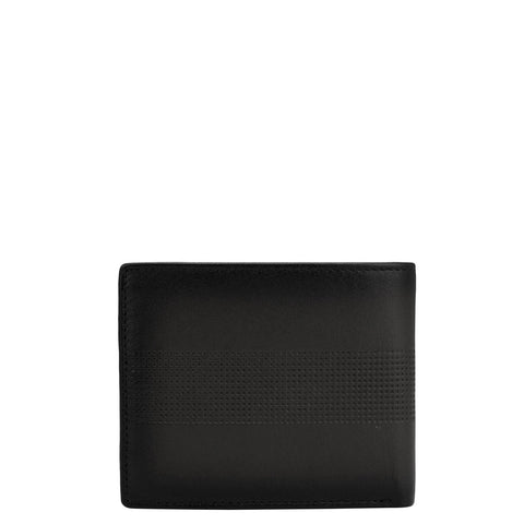Black Bifold Leather Mens Wallet