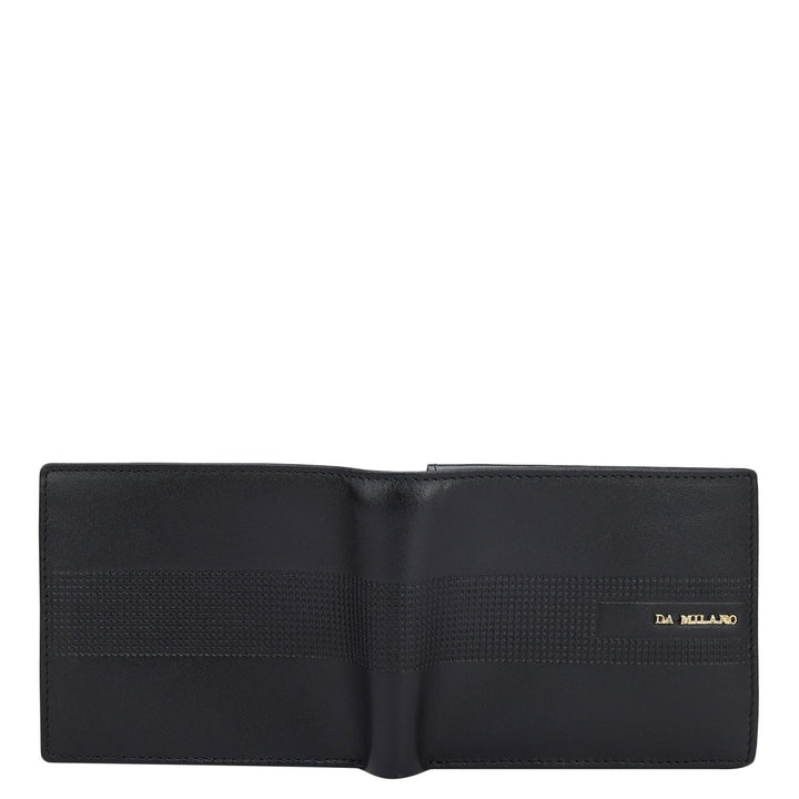 Black Bifold Leather Mens Wallet