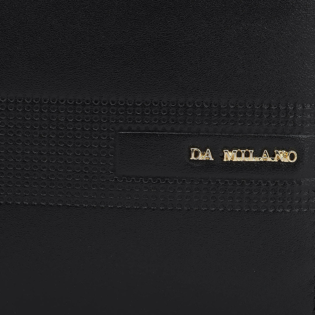 Black Bifold Leather Mens Wallet