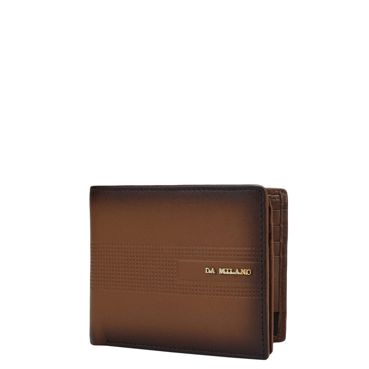 Cognac Bifold Leather Mens Wallet