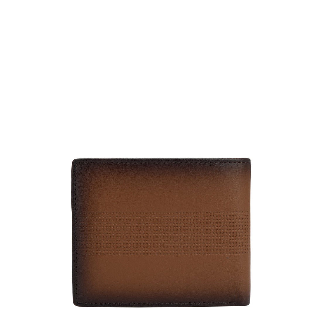 Cognac Bifold Leather Mens Wallet